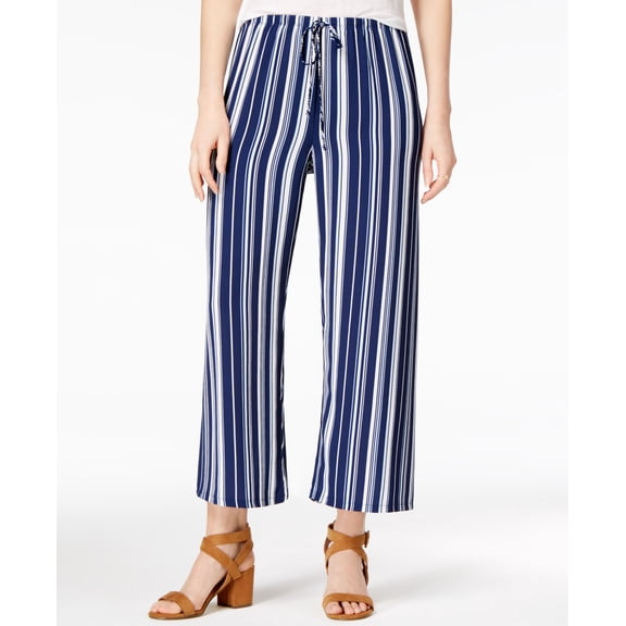 Ultra Flirt Juniors Cropped Wide Leg Pants Peacoatblue XL