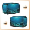 thumbnail image 4 of Toaster Cover For 2 Or 4 Slice, Two Or Four Slice Toaster Hood Dust-Proof Cover For Kitchen Washable Small Appliance Bottom Ocean, 4 of 5