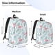 thumbnail image 2 of Disketp Tropical Flamingo Mochila de Lona Estampada, Mochila Escolar de Viaje Ligera para Estudiantes y Portátil-Medium, 2 of 5