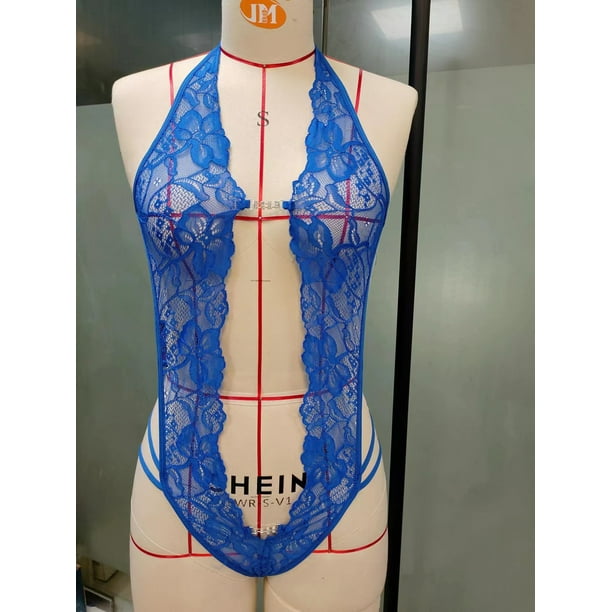 Europa y Estados Unidos lencería sexy encaje tentación pijamas sexy transparente lencería sexy de una pieza
