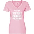 thumbnail image 3 of Inktastic I'm the Student Council President Women's V-Neck T-Shirt, 3 of 5