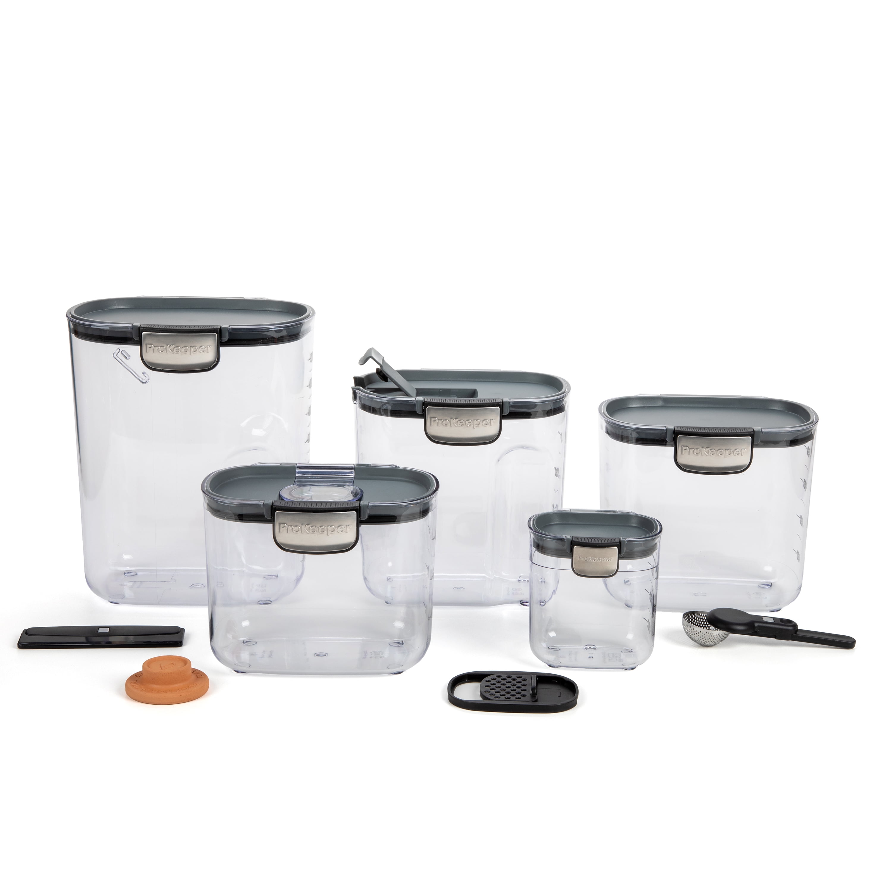 Progressive International 8 Piece Clear Dry Ingredient Storage Container  Set, 1 Piece - Baker's