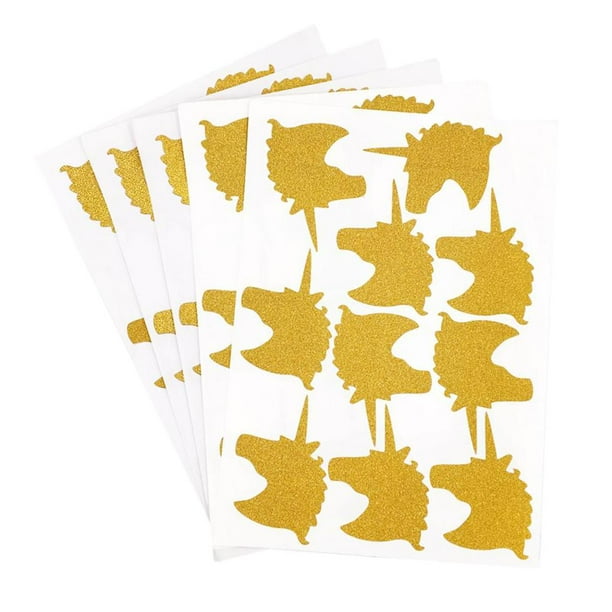 De Pared Autoadhesivas Murales Para La Decoración De para hogar Unicornio de oro