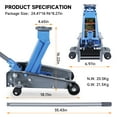 thumbnail image 5 of LARBANKE 3-Ton Low-Profile Hydraulic Floor Jack - Steel Car Jack with Wheels 5.31"-18.11" Lift for Sedans/SUVs/Trucks, 5 of 7