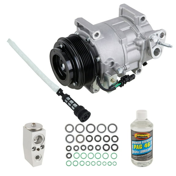 AC Compressor & A/C Repair Kit For Chevy Silverado & GMC Sierra 6.6L Duramax Diesel 2015 2016 2017 2018 - BuyAutoParts