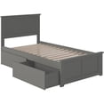 thumbnail image 5 of Leo & Lacey Madison Twin XL Platform Bed  & Storage Drawers in Grey, 5 of 8