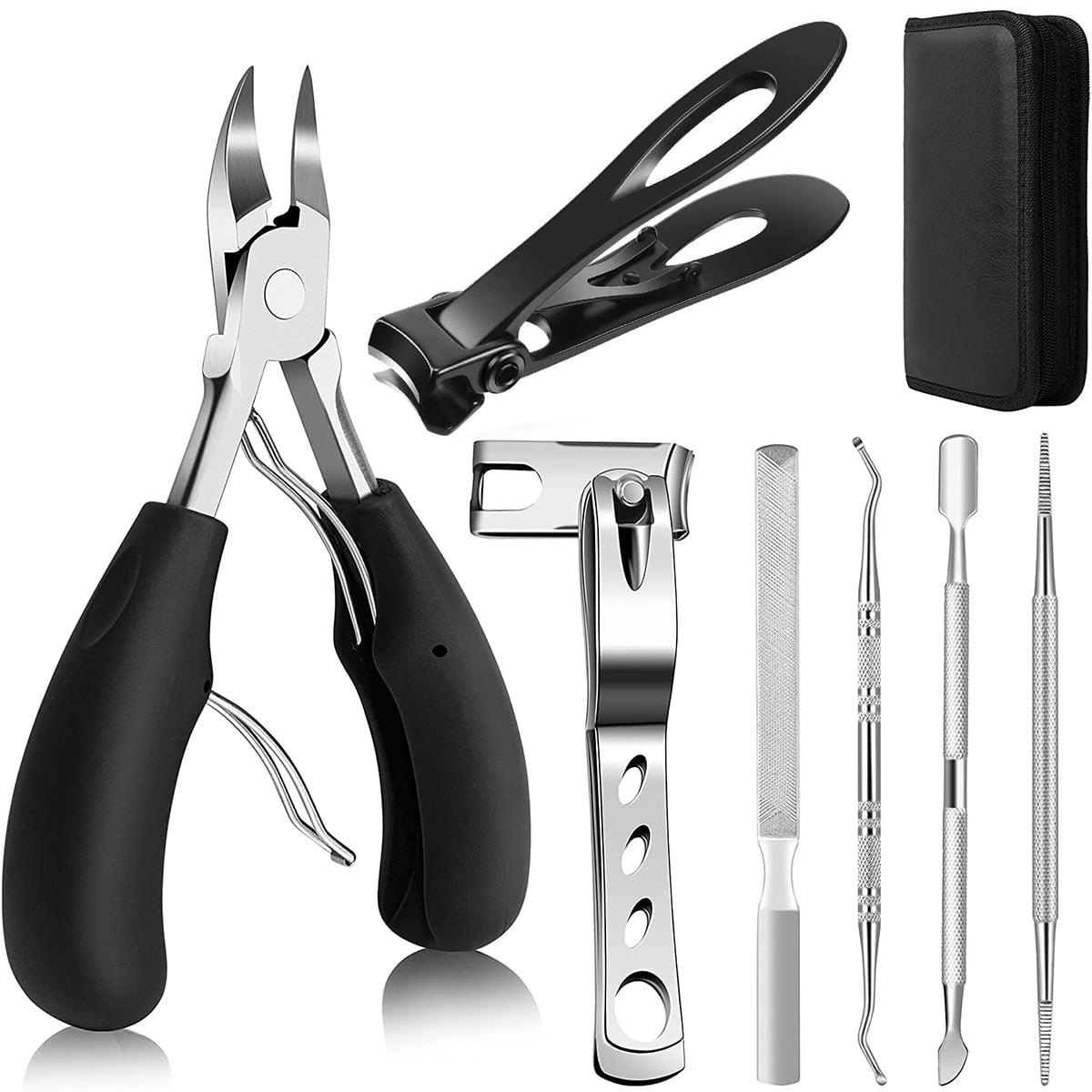 Gpoty 7 Pcs Nail Clippers Set,Ingrown Toenail Clippers Kit Stainless ...