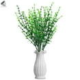 thumbnail image 5 of PULLIMORE 2 Pcs Artificial Plants Fake Farmhouse Greenery Eucalyptus Stems Plastic Lotus Shrubs Home Decor for Indoor and Outdoor, 5 of 9