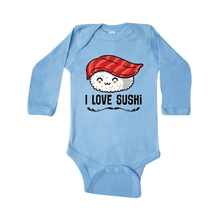 

Inktastic I Love Sushi Gift Baby Boy or Baby Girl Long Sleeve Bodysuit