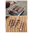 thumbnail image 3 of Brochetas para asar a la parrilla Brochetas reutilizables con forma de espina de pescado para barbacoa Suministros para barbacoa de jardín y camping para asar a la parrilla B, 3 of 7