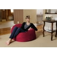thumbnail image 3 of Chill Sack Bean Bag Chair, Memory Foam Lounger with Micorsuede Cover, Kids, 3 ft, Cinnabar, 3 of 3