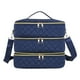 thumbnail image 2 of Bolsa de transporte para maquillaje y cosméticos, bolsa portátil con capacidad para 80 botellas, estuche organizador de esmalte de uñas, transportador Azul, 2 of 8