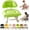 Green Stool, variant on HIJUNE 2027 New Rolling Low Stool with Backrest, Padded Seat&Silent Casters, Comfortable and Mobile, 360° Stool with Wheels, Low Rolling Stool with Back Support