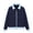 Navy, variant on HBGVBA Men's Track Jacket, Stand Collar Full‑Zip Color Blocked Sport Coat, Contrast Stripe Ribbed Cuff Outerwear for Gym Running Daily Casual Wear