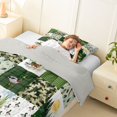 thumbnail image 4 of Castle Fairy Mallard Duck Deer Twin Comforter Sets 2pcs,Vintage Camo Geometric Plaid Bedding Set,Moss Brown Cream,Grey Reversible,1 Comforter and 1 Pillowcase, 4 of 6