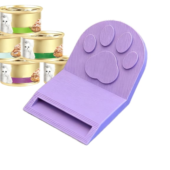 Ipretty Cat Food Opener Paw Shape Non-Slip Accessory Cat Food Utensils for Pet Kitten Home Indoor Outdoor Kitchen Daily biological