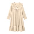 thumbnail image 5 of Kezqiaxn House Dress for Women Fashion Ruffle Long Sleeve V-Neck Loose Casual Nightgown Women's Sleepwear Plus Size Nightgowns Yellow M, 5 of 8