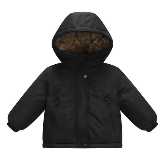Staki Winter Coats for Toddler Kids Infants Baby Boys Light Puffer Warm Thick Hooded Down Jacket for Boys Baby Boy Winter Coat 24M,2T,3T,4T,5T,6-10Y,11-13Y(Black,4-5 Years)