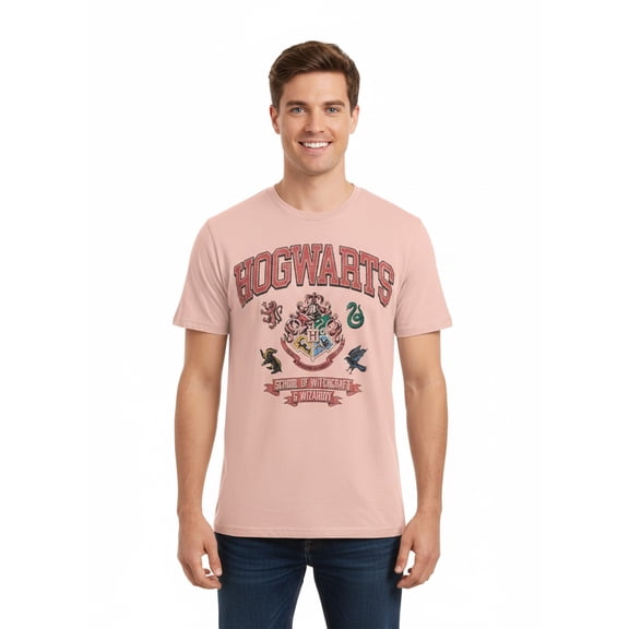 Harry Potter Men's & Big Men's Graphic Tee, Crest Warts, Sizes S–3XL