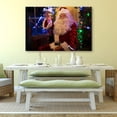thumbnail image 2 of IDEA4WALL Christmas Santa Claus On The Windowsill - Wall Art Canvas Print Decor Painting Artwork for Home 32"x48", 2 of 4