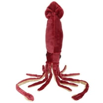 Squid Animal Doll Cute Large Marine Sea Animal Stuffed Animal Soft Plush Octopus Doll Red,The Petting Zoo Squid Stuffed Animal Plushie, Gifts for Kids, Wild Onez Sealife Animals