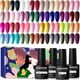 thumbnail image 1 of Set de esmalte de uñas en gel para principiantes JODSONE Ribbon Glitter, 36 colores, 1 of 8