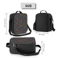 thumbnail image 2 of Wukai Musical Notes Print Lunch Box - Reusable Lunch Bag Men Adult Women- Insulated LunchBox, 2 of 7