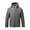 Gray, variant on Men Solid-Color Fashionable Zipper Pocket Double-sided Detachable Hat Long Sleeve Hooded Casual Outwear Jacket Black XXXXL