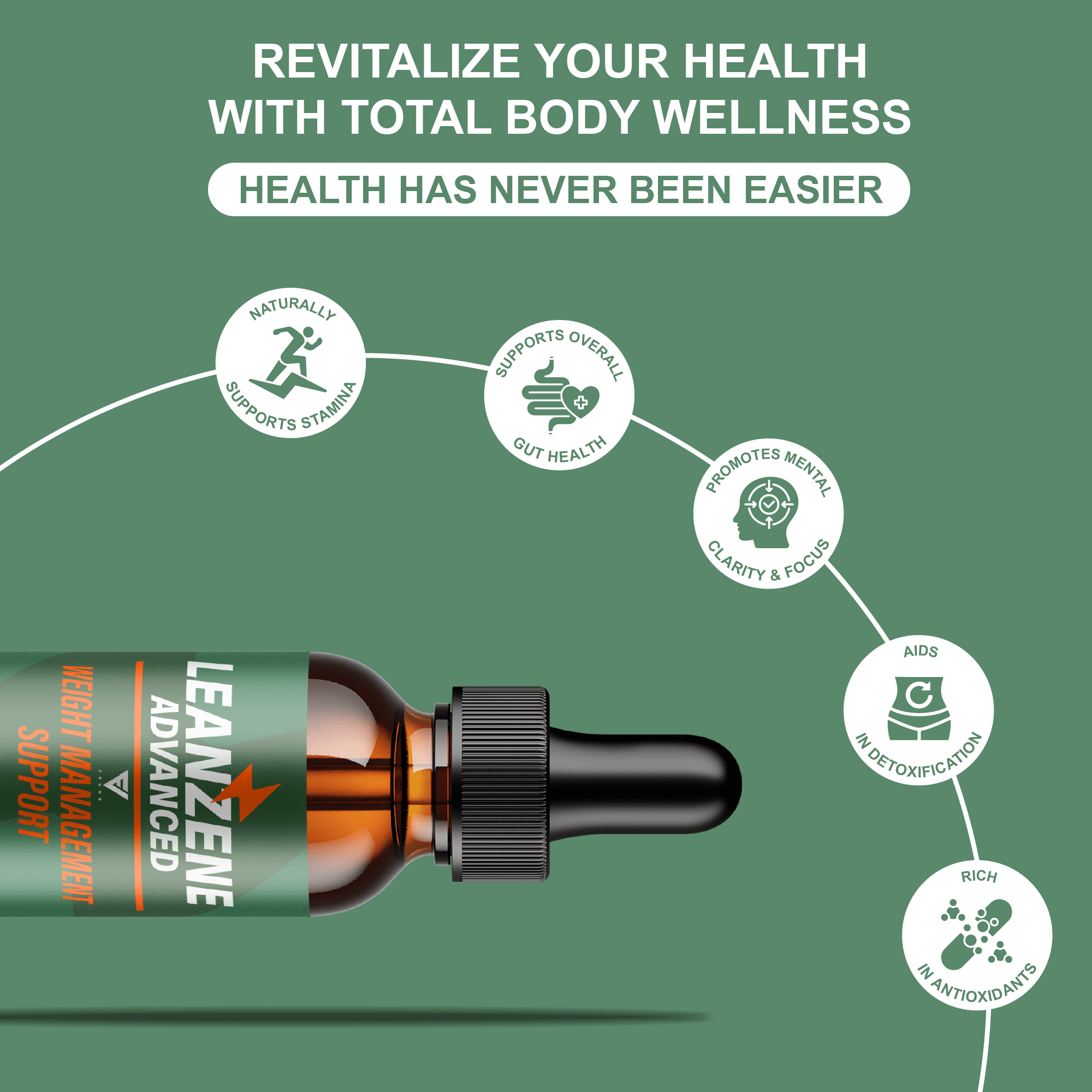 (3 Pack) Leanzene Weight Management Support, Leanzene Advanced Drops (6oz)