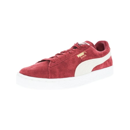 Puma Men's Suede Classic Tibetan Red / White Ankle-High Fashion Sneaker - 10M