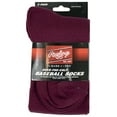 thumbnail image 2 of Rawlings Adult Over-The-Calf Baseball Socks - Medium - Maroon, 2 of 5
