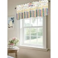 thumbnail image 6 of Happy Birthday Valances for Windows, Rod Pocket Kitchen Valance Curtains - Soft & Washable Small Window Treatment for Living Room,&nbsp;Bathroom, Star Candles , 42x12 Inch, 1 Panel, 6 of 9
