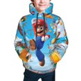 thumbnail image 5 of Lsque Mario Patten Youth Hoodie Sweatshirt Pullover with Kangaroo Pocket Boys and Girls Hoodie Warm Hoodie for Kids, 5 of 8