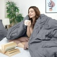 thumbnail image 3 of Juego de fundas de edredón Utopia Bedding Cal King, 3 piezas, color gris, 3 of 7