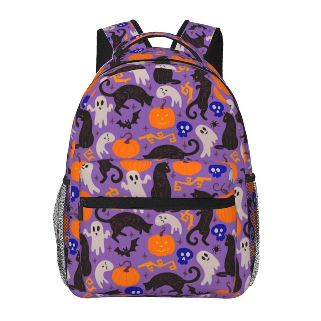 Easygdp Halloween Black Cats Mochila Ergonómica Versátil para Laptop - Múltiples Bolsillos, Correas Ajustables, Unisex para Escuela, Viajes y Actividades al Aire Libre-One Size