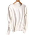 thumbnail image 2 of Maydear Women's Round Neck Long Sleeve Sweater Pullover Knit, Stretch Fitted Knitted Bottoming Shirt, 2 of 3