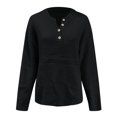 thumbnail image 2 of Vedolay Pullover Sweaters for Women Sweaters Casual Crewneck Long Sleeve Lightweight Pullover Tops,Black XL, 2 of 4