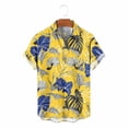 thumbnail image 4 of Titcea Hawaiian Shirts Men Short Sleeve Lapel Stylish Palm Tree Print Shirt Loose Comfort Summer Beach Vacation Tops, M-3XL, 4 of 8