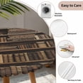 thumbnail image 6 of Vintage Books Fitted Tablecloth with Elastic Edged, Round Table Cloth for Dining Table, Retro Art Elegant Bookshelf Waterproof Oil Proof Table Cover for Indoor Outdoor 55"-60", 6 of 8
