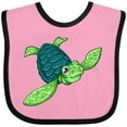 thumbnail image 3 of Inktastic Sea Turtle with swirls Boys or Girls Baby Bib, 3 of 4