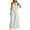 White, variant on Dresses for Women Resort Vacation Thin Spaghetti Strap V-Neck Textured Floor-Length Design,Sizes S-3XL