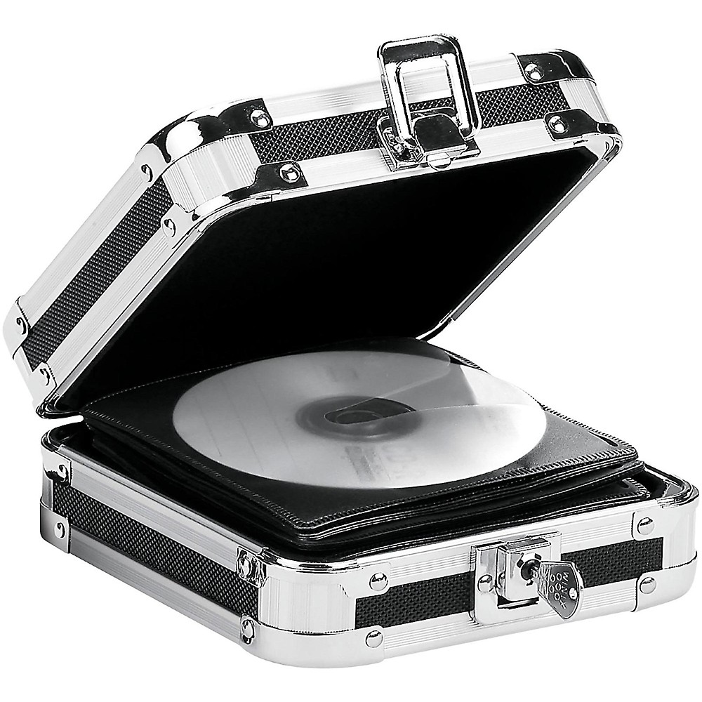 Vaultz Locking CD Wallet, Black, 24 CD Capacity