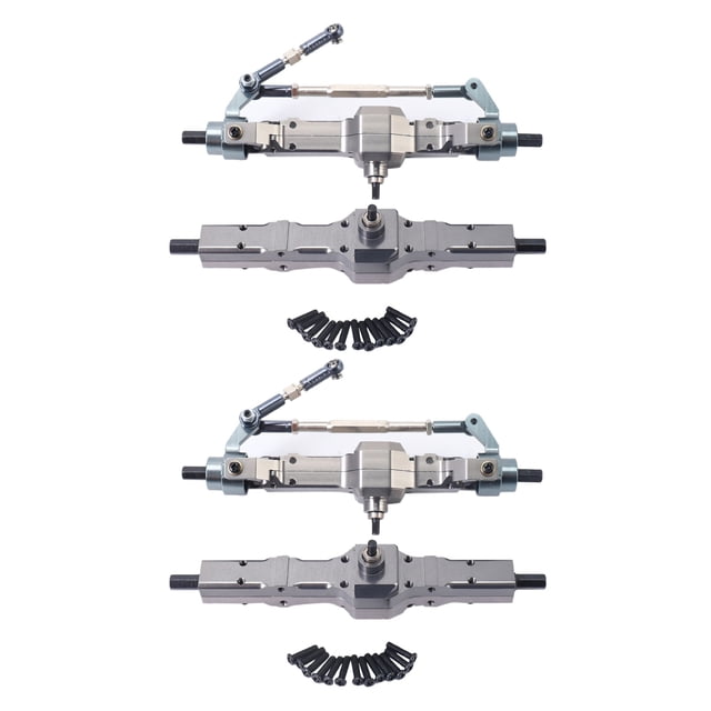 2X Metal Front & Rear Bridge Axle Gear Box for C14 C24 C34 C44 B14 B24 1/16 RC Truck Car Upgrade Parts Accessories