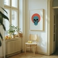 thumbnail image 6 of Blue skull II - Illustration Skull Pop Art Modern Art Psychedelic Surrealism Gothic Oak Framed Wall Art Print 12 x 18 inches, 6 of 15