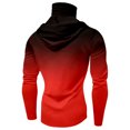 thumbnail image 5 of Gradient Hooded Long Sleeve Shirt for Men UPF 50+ Sun Protection Fishing Hiking Quick Dry Athletic Top Out Summer Sports Wear Cooling Red XL, 5 of 5