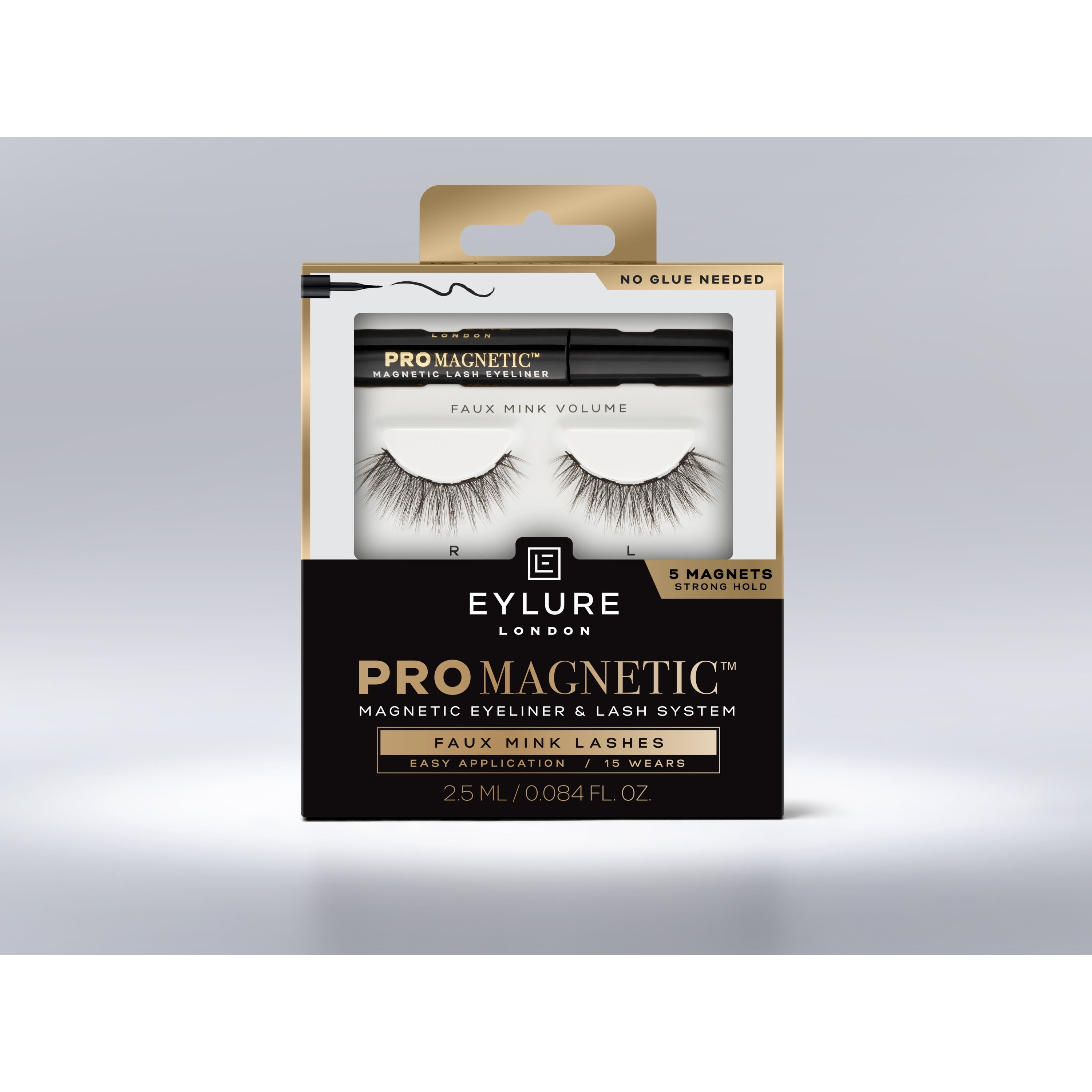 PROMAGNETIC Eyeliner & Lash Kit, Faux Mink Volume, Black -