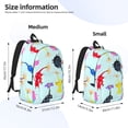 thumbnail image 3 of Lsque Pikmin Pattern Canvas Daypack, Durable Backpack, High-quality Versatile Backpack,Vintage Compact Backpack-Small, 3 of 6