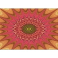 thumbnail image 1 of Ahgly Company Machine Washable Indoor Rectangle Transitional Orange Area Rugs, 2' x 5', 1 of 7