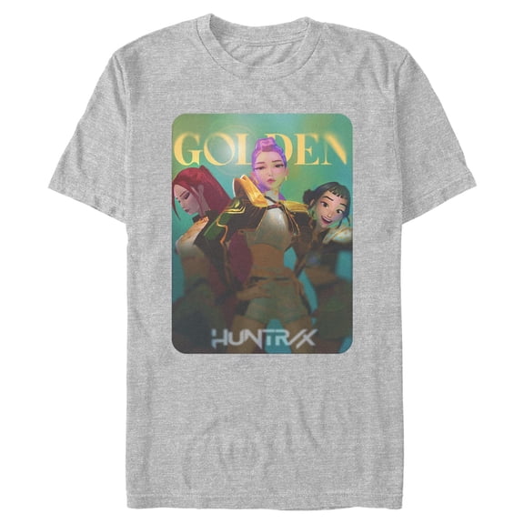 Mens KPop Demon Hunters Huntrix Golden Photocard T Shirt