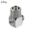 thumbnail image 3 of Uxcell M5x0.8 Compression Fitting Connector Male Thread Push to Quick Connect Air Tube Hose Angle Adapter 3 Pack, 3 of 4